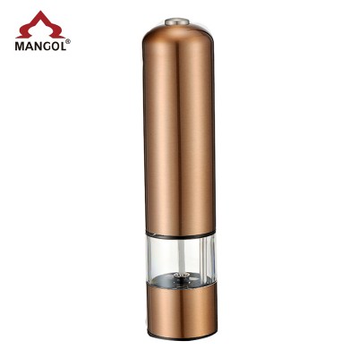 2019 New Stainless Steel Electric Salt Spice Pepper Grinder Mill with Light