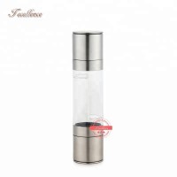 Manual Stainless Steel 2 in 1 Salt Pepper Mill, Salt and Pepper Grinder Set for Kitchen