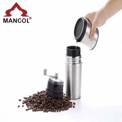 Wholesale manual coffee mill  All in one coffee bean grinder with coffee mug